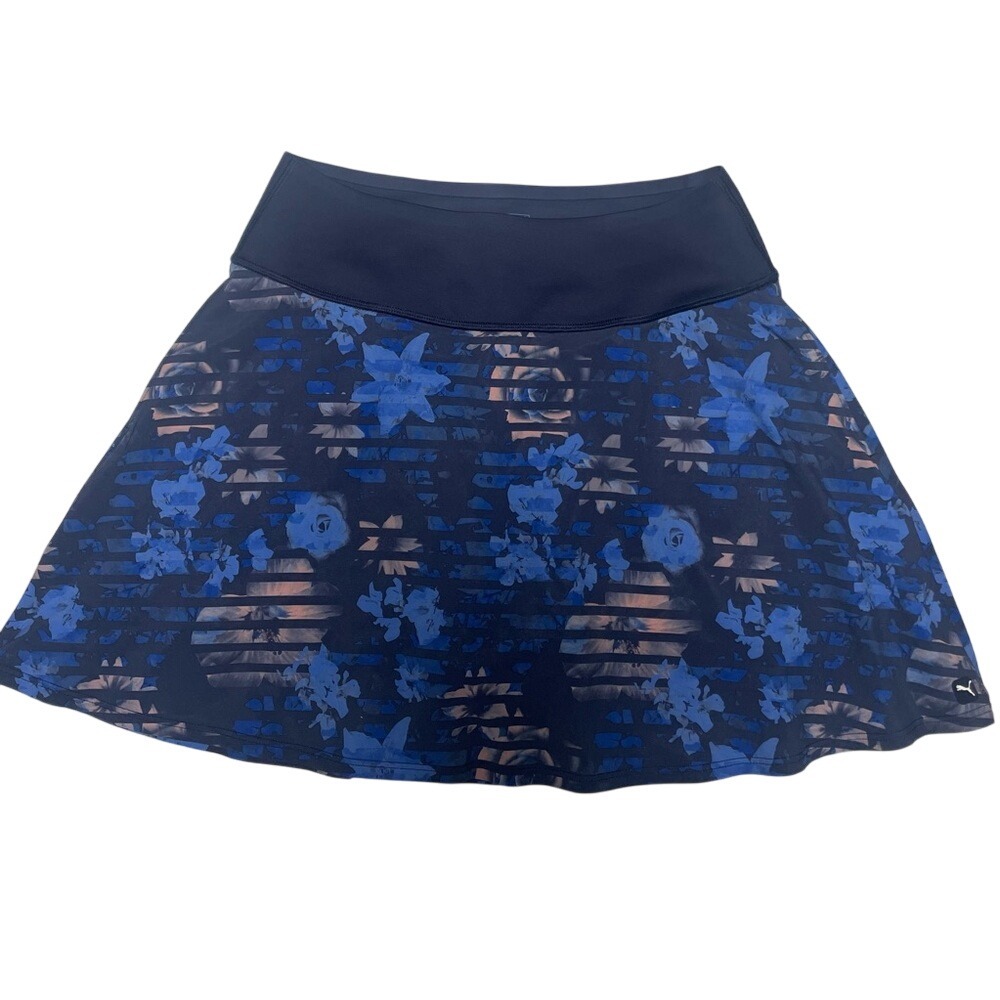 Puma ‎ Power Shape Blue Floral Performance Skort Women's XS